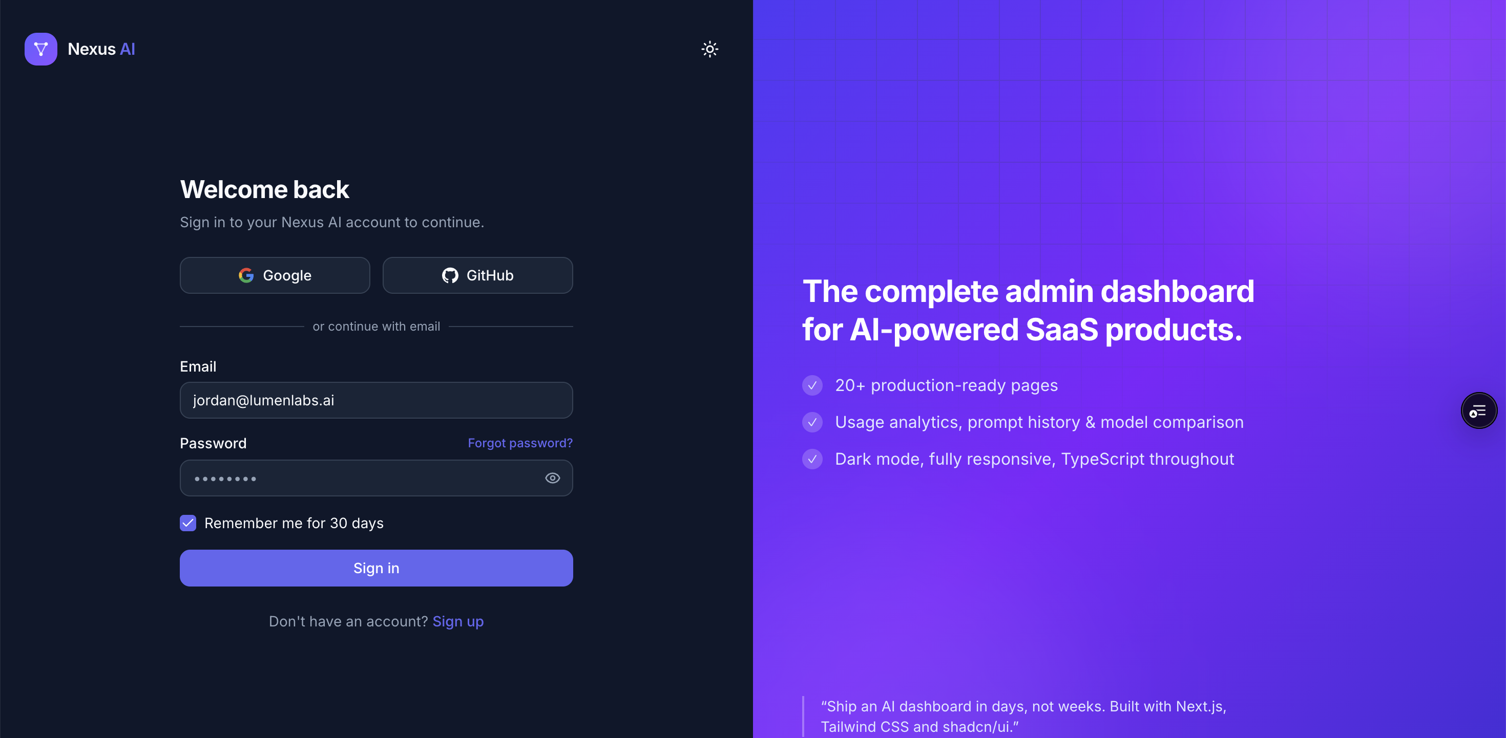 Auth Screens